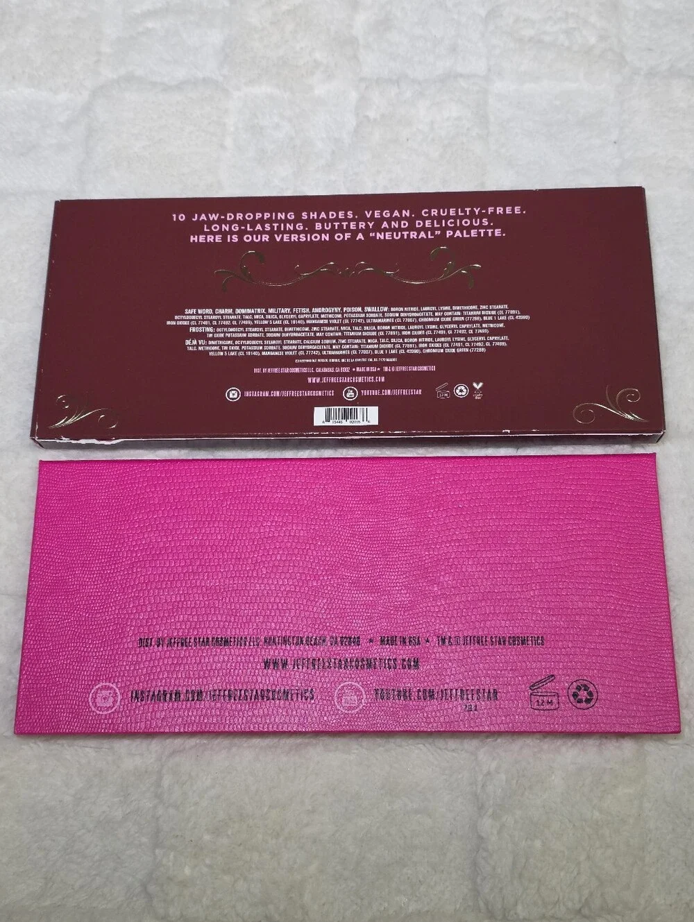JEFFREE STAR COSMETICS ANDROGYNY PRESSED POWDER EYESHADOW PALETTE NIB